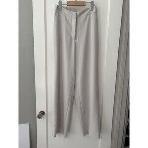 Quince EUC Size 4 Stretch Crepe Classic Wide Leg Trousers Pants Sand Small